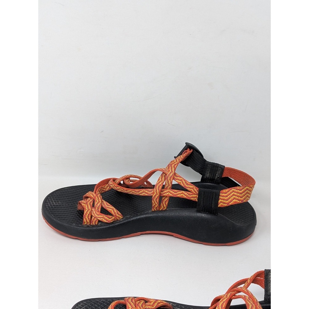 Chaco ZX/2 Strappy Hiking Sandals Womens 8 Multicolor Zig Zag Vibram Toe Loop - Picture 5 of 8